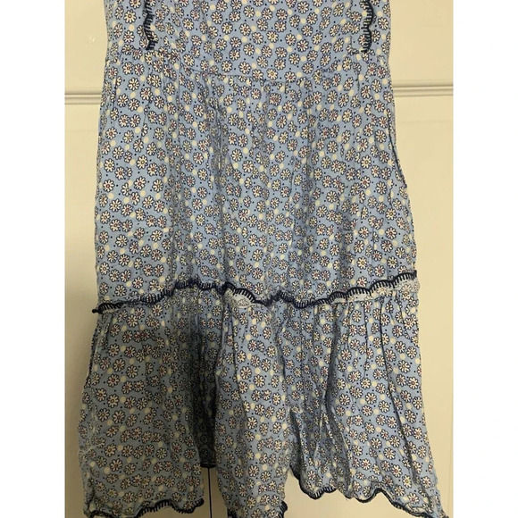 Urban Outfitters S Hanna Mini Babydoll Dress Tiered Blue Floral Cottage Core - Picture 5 of 11